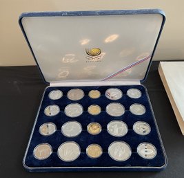 20 PC Set Of Commemorative 1988 Seoul Olympics Gold And Silver Coins