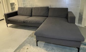 BLU DOT 2 PC SECTIONAL WITH CHAISE