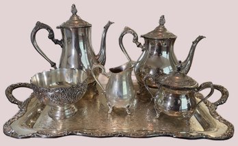 Vintage Silver Plated Tea  And Coffee Service Set