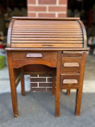 Antique Children's Roll-Top Desk