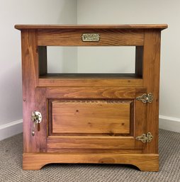 VINTAGE WHITE CLAD OAK NIGHTSTAND