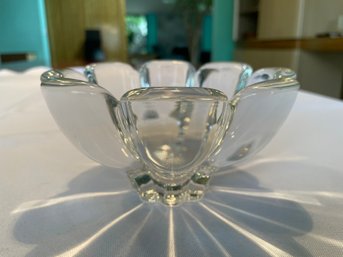 Vintage Mikasa Crystal 'Zinnia' Flower Petal Bowl
