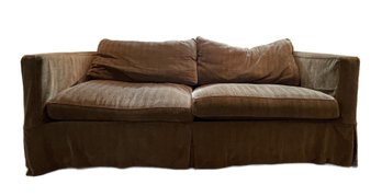 CRATE & BARREL WILLOW SLIPCOVERED SOFA