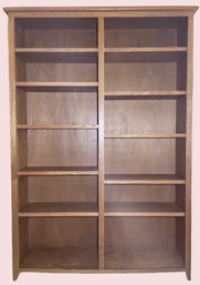 Solid Wood Book Shelf From Oak Designs Fine Furniture