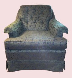 Vintage Upholstered Swivel Armchair From La-Z-Boy