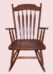 Vintage Solid Wood Rocking Chair