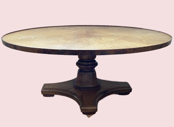 Vintage Oval Pedestal Coffee Table