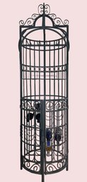 Metal Birdcage Design Wine Rack