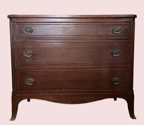 Mid-Century Mahogany 3-Drawer Low Dresser