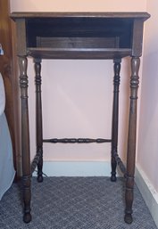 ANTIQUE FERGUSON BROS TELEPHONE TABLE