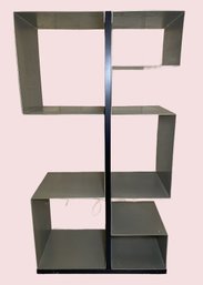 Contemporary Metallic Shelving Unit