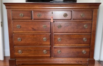 BASSETT FURNITURE CHRIS MADDEN COLLECTION CHERRY 9 DRAWER DRESSER