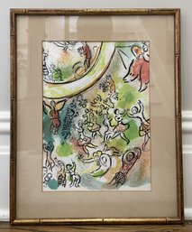 Original Marc Chagall Color Lithograph – The Ceiling Of The Paris Opera Frontispiece (1965, Mourlot)