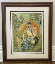 Issachar Ber Ryback 'Artist's Proof' Modernist Lithograph Print – Rare Shtetl Series