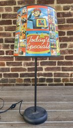 Table Lamp With TV Land Shade