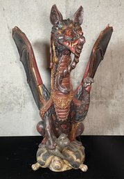 Balinese-style Winged Dragon Sculpture