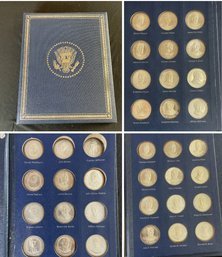 Collection Of 36 Sterling Silver US Presidential Commemorative Coins