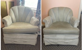 PR OF SWIVEL ARM CHAIRS