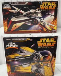 Pair Of Fighter Vehicles From Star Wars Revenue Of The Sith