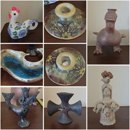 Large Assortment Of Mexican And Other Figurines/Decor