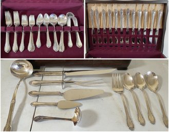 1847 Rogers Bros. Remembrance Silver Plate Flatware Set