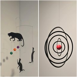 Pair Of  Flensted 'Feline Fun' And 'Science Fiction' Mobile