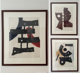 Collection Of Abstract Color Etchings From Berto Lardera Titled 'II, III & IV' (54/60)