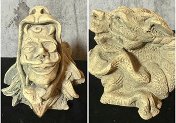 PR Of Resin Made Gargoyle Like Sculptures