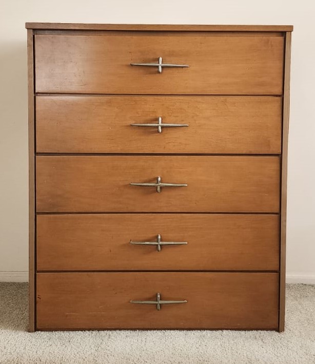 little brown dresser Carrington Cherry Wood 6-Drawer Low Dresser main image 0