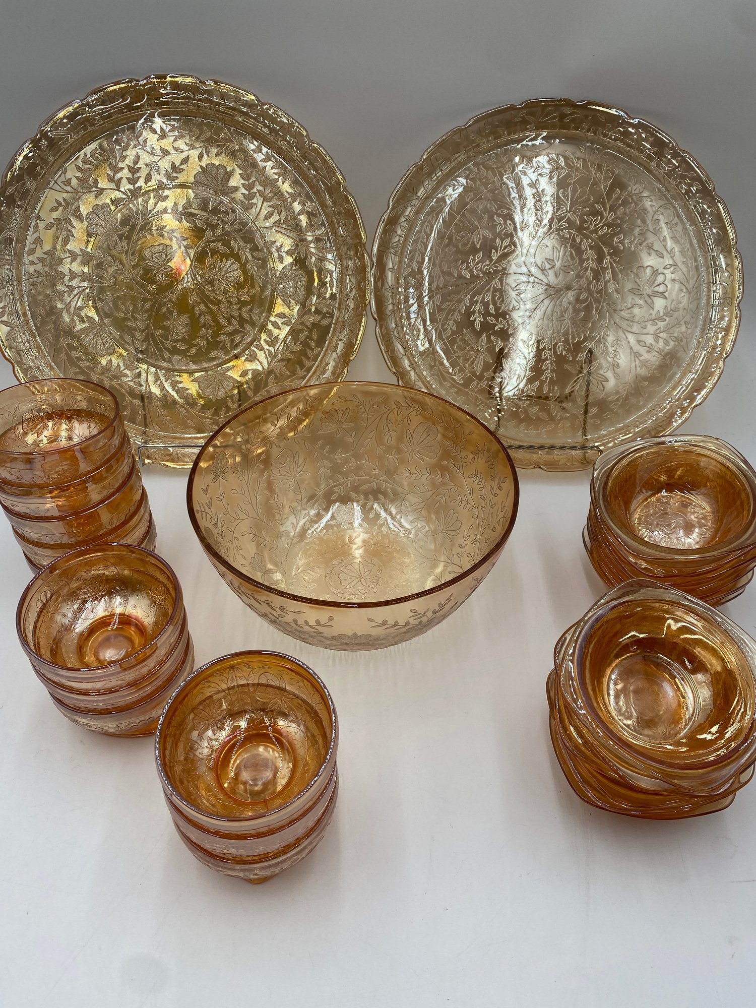 Floragold Depression Glass