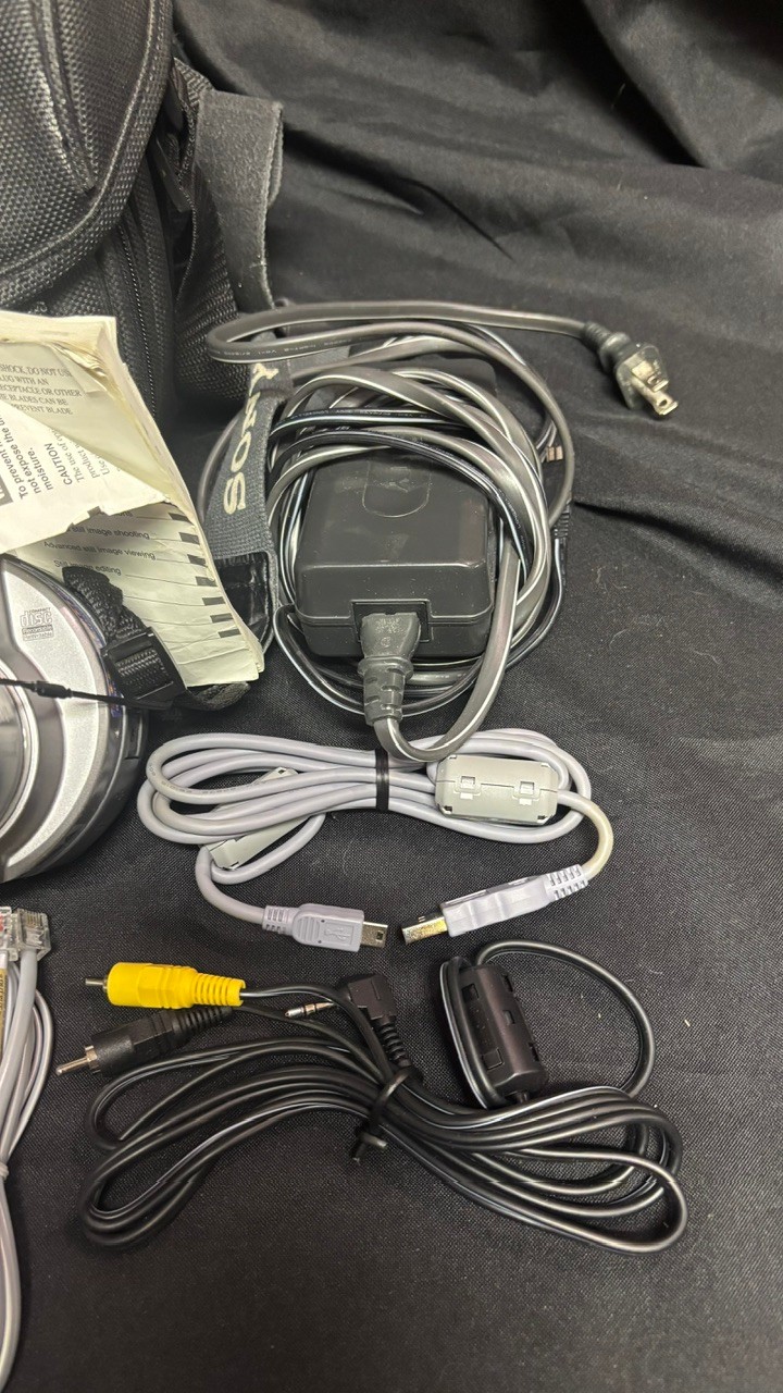 R9 Digital Camera Lot To Include Camera, Recording Discs Tripod, And ...