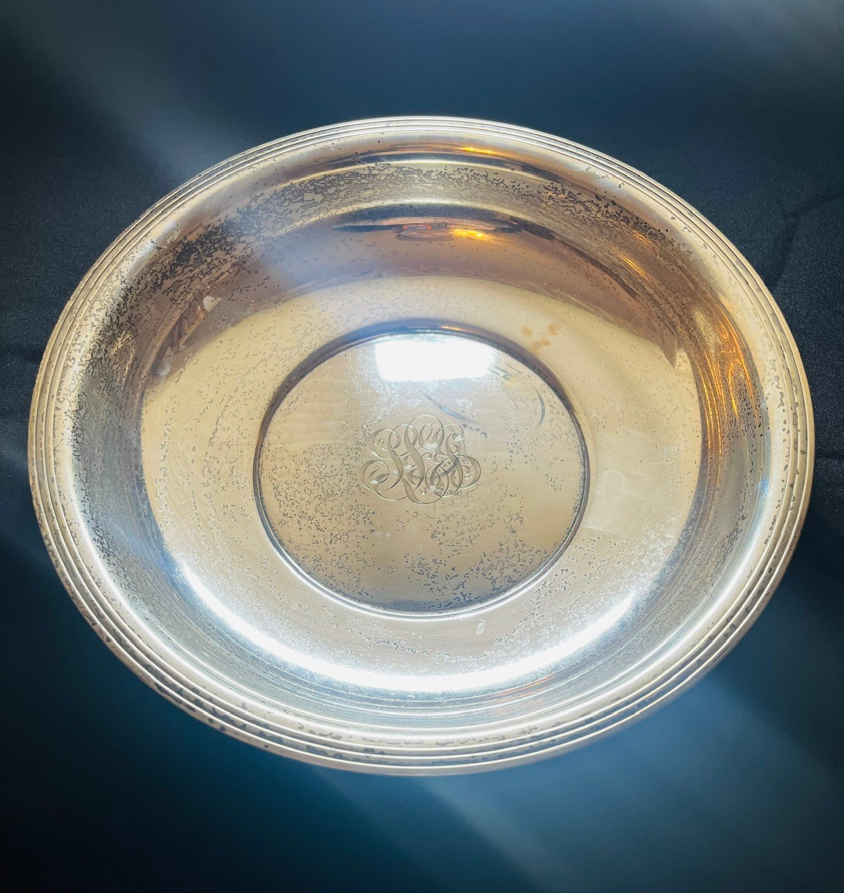 R4 Sterling Silver B85 Bowl (see Pics For Scale Weight) Reads 12.477 OZ ...