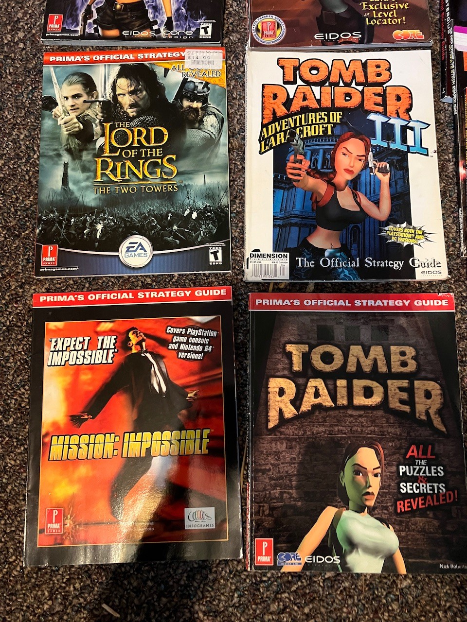 R2 Collection Of Primas Strategy Guides. Dark Cloud, Tomb Raider, Star ...
