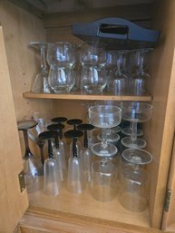 R3 Assorted Glasses With Japanese-Style Plastic Tray & Shot Glasses