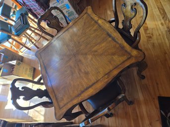 R1 Wooden Dining / Poker Table With 4 Chairs