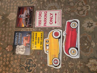 RR2 Hot Rod & Garage Tin Signs: US 66 & Hot Rod Signs