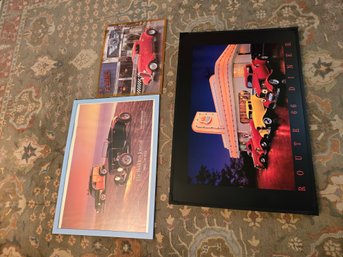 RR4 Hot Rod LED Light Artwork & Retro Car Framed Artworks