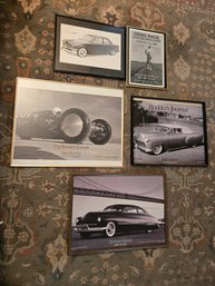 RR2 Vintage-Style Black & White Muscle Car Artworks