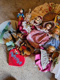 R0 Collection Of Dolls Including Madame Alexander, Seymour Mann, Bradley WWD, And Small Knick Knacks
