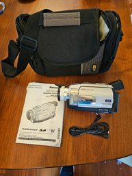 R2 Panasonic Digital Video Camcorder Model PV-DV702, Two Boxes Digital Video Cassettes And Accessories