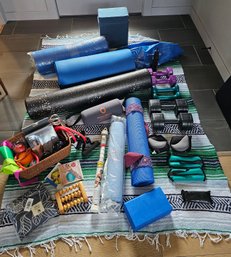 R1 Home Fitness Setup Containing Essential Tools For Yoga, Pilates, Recovery, And Strength Training