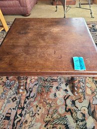 Wooden Accent Table Measures 28in X 28in X 18in.