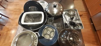 R3 Mixing Bowls, Strainers, Hand Blender, Utensils Includes Bowls, Strainers, Baking Pans, Immersion Blender,