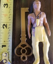 Ceramic Boot, Carved Wooden Bison, Small Arch Clock,brass Lion,2 Magnifying Glass,doilie, Lantern