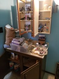 Scale,cleaner,pill Box, Candles, Ankle Support, Remington Trimmer,conair Rrimmer With Accessories,  Mirror