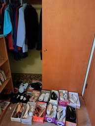 Rm.3. Women Clothing Size Small And Medium, Women's Shoes Size 5 And Women's Belts.