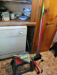 R7 Dirt Devil, Swifter, Long Handle Broom And Dust Pan, Short Handle Broom And Dust Pan And Step Stool
