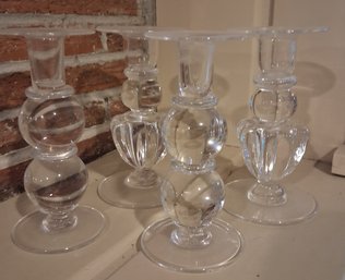 R7 Four Simon Pearce Candleholders
