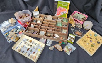 S5 Collection Of Rocks, Stones, Geodes, Fossils, Gems, Crystals
