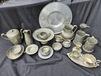 S5 Various Pewter Items, Made In England And Holland